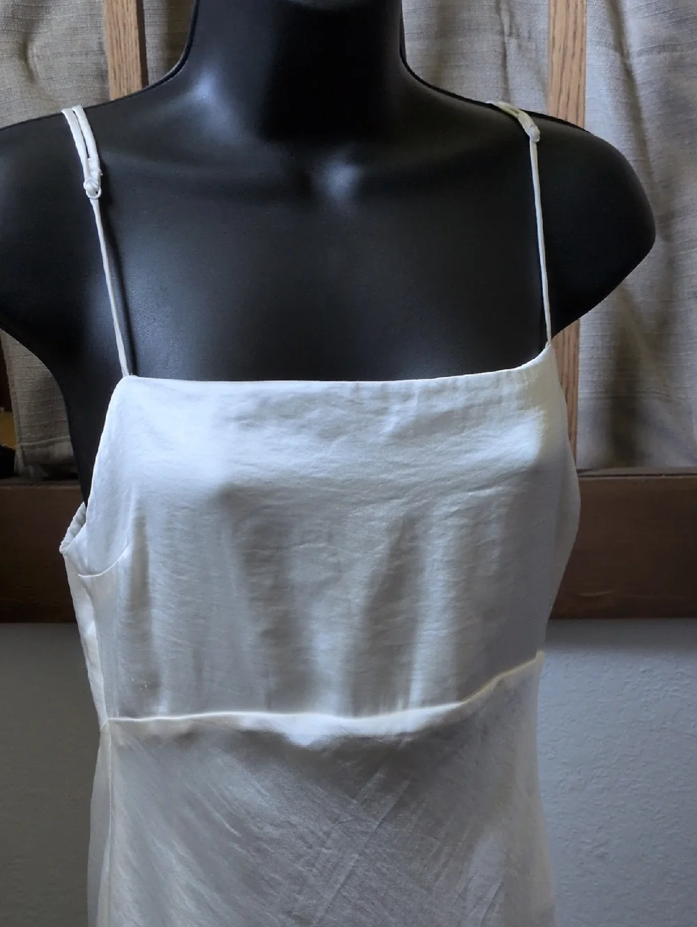 ✨Nwt Abercrombie And Fitch Satin Bow Cowl Back Maxi Dress Size MT